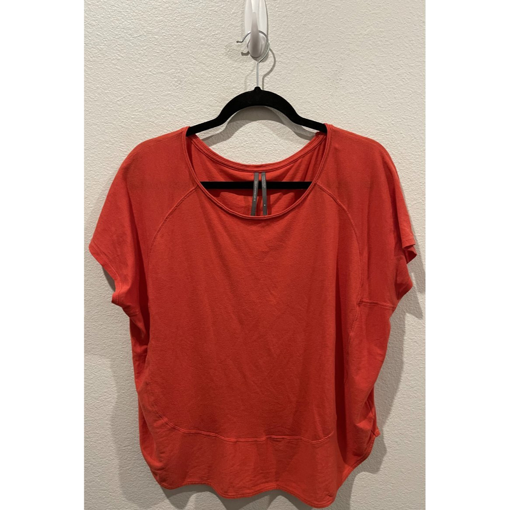 BY ANTHROPOLOGIE Orange Short Sleeve Top